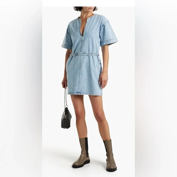 Frame Denim Dresses Frame Denim Belted Minidress Poshmark